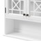 Alaterre Furniture Derby 27"W x 29"H Wall Mounted Bath Storage Cabinet with Glass Cabinet Doors and Shelf ANDE74WH - alternate 8